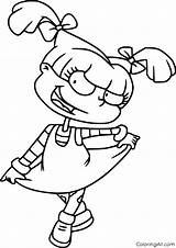 Rugrats Angelica Pickles Coloringall sketch template