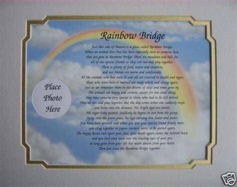 rainbow bridge poem  dogs printable google search rainbow bridge