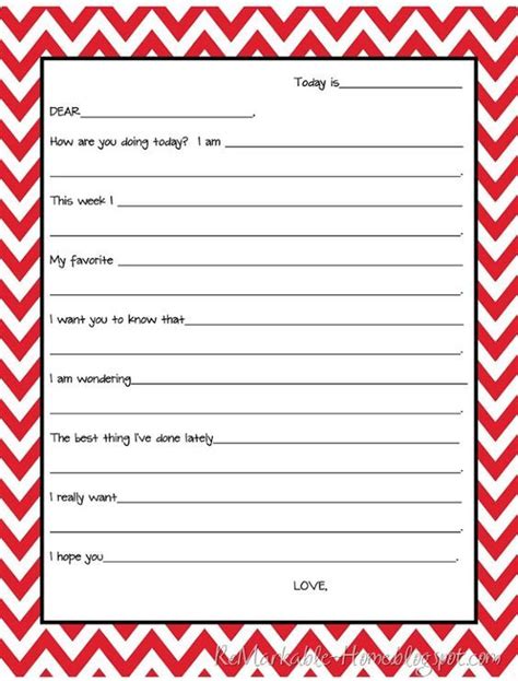 printable kids form letter  easy   form letter