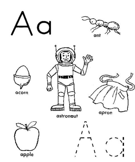 alphabet coloring book phonics kindergarten teaching toddlers