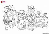 Lego Coloring Pages Disney Friends Beauty Color Fun Her Rapunzels Decorations Party Printable Beast Print Moana Frozen Potter Harry Movie sketch template