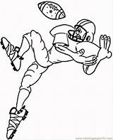 Ball Football American Catching Pages Coloring Printable Sports Color sketch template