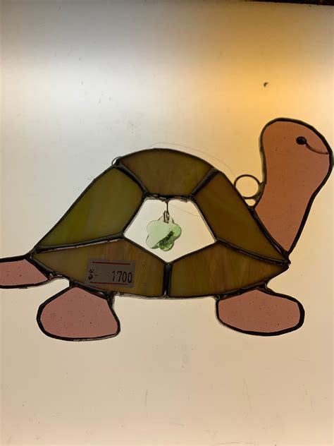 stained glass turtle etsy