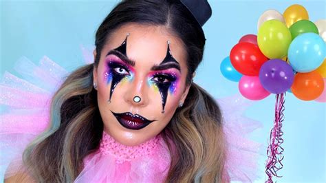 sexy creepy clown jester makeup tutorial halloween