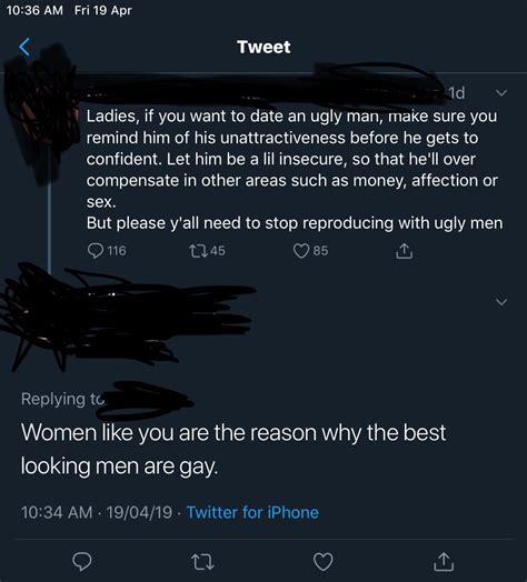 Woman Tells People Not To Have Sex With Ugly Men Because