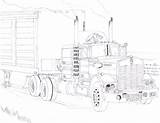 Kenworth W900 Sketch 1978 Pages Cabover Coloring Deviantart Ink Template Paintingvalley sketch template