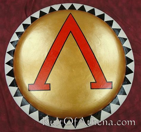 Greek Painted Hoplite Shield Spartan History Crack
