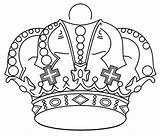 Crown Coloring Coroa Nicepng Monarch Emperor Crowns Clipartkey sketch template