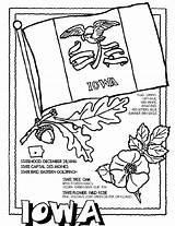 Iowa Coloring Pages Crayola State Flag Color States Sheets Kids Au Print Choose Board sketch template