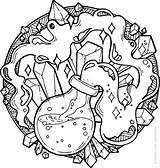 Potion Zaubertrank Freebies Ausmalbild Ausmalvorlage Vorlagen Malbuch Figuren Ausmalen Dragons Erwachsenen sketch template