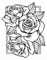 Rosen Malvorlagen Rose Fête Mères Ausmalbilder Artherapie Blumen Colouring Fleurs Meres Supercoloriage Malvorlage Coloriages Bla sketch template