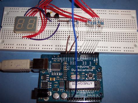 digit  segment display counter  arduino