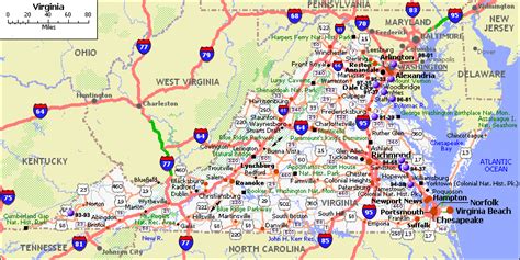 Virginia Map And Virginia Satellite Images