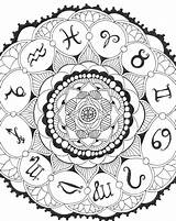 Zodiac Mandala Pages Deviantart Coloring Adults Virgo Mandalas Sign Astrology Signs Libra Horoscope Book Choose Board Template sketch template