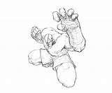 Vega Sagat sketch template