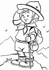 Scouts Coloring Cub Hugolescargot Partager Scouting sketch template