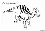 Ouranosaurus sketch template