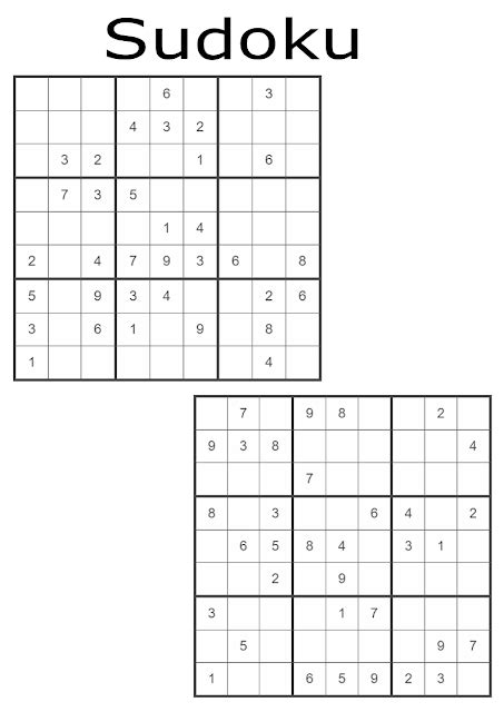 early education sudoku printable