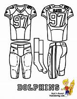 Coloring Dolphins Miami Pages Sports Jersey Popular Coloringhome Uniform sketch template