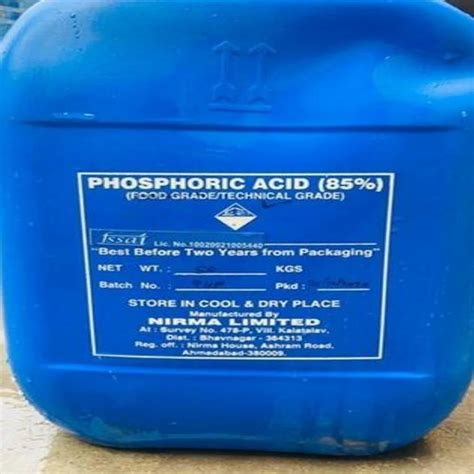 phosphoric acid food grade  cleaning products manufacturing