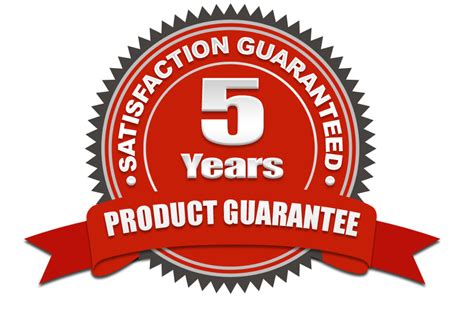 years product guarantee  years guaranteed commitment