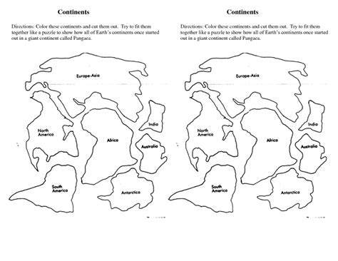 continents map coloring pages   print