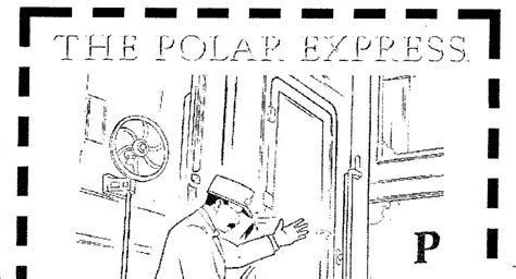 polar express printable coloring pages printabletemplates