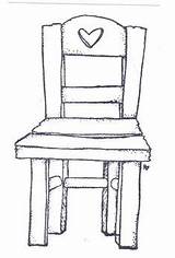 Digital Stamps Chair Collection Tampons sketch template