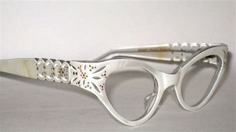 vintage eyeglasses sunglasses cat eye ab rhinestones new old stock sunglasses
