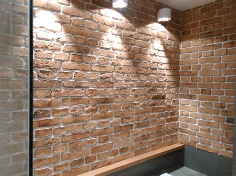 stacked stone tile brick veneer brick wall paneling brick interior