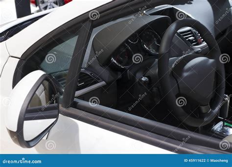 car interior  open window stock photo image