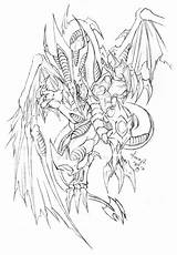 Dragon Coloring Rainbow Pages Stardust Yugiho Gx Deviantart Trending Days Last sketch template