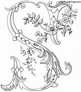 Coloring Pages Alphabet Illuminated Monogram Letters Magic Monograms Letter Flowered Fancy Embroidery Pattern Cap Drop Printable Colouring Patterns Lettering Color sketch template