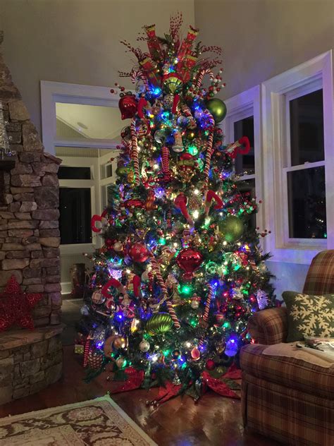 10 colored lights christmas tree ideas decoomo