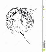 Fronte Abbozzo Femminile Visage Femelle Croquis Gesicht Weibliche sketch template