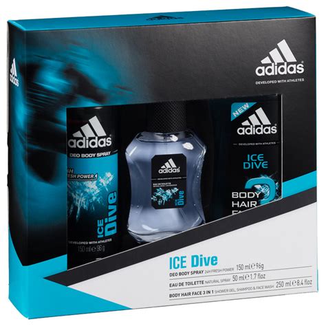 adidas ice dive body set toiletries gift set