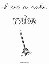Coloring Rake Cursive Favorites Login Add sketch template