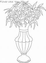 Coloring Flower Pot Pages Popular sketch template