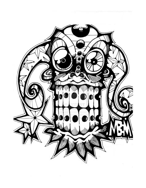 tiki mask coloring page coloring home