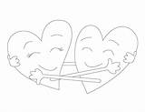 Corazones Herzen Ausmalbilder Heart sketch template