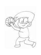 Volleyball Coloring Pages Boy Ws sketch template