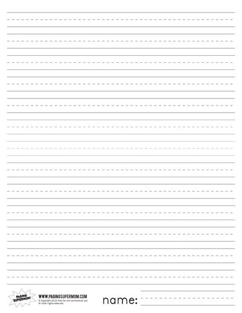 printable primary lined paper lined writing paper primary writing