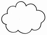 Cloud Coloring Sheet Printable Pages Clipart Kids sketch template