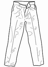 Pantaloni Colorare sketch template