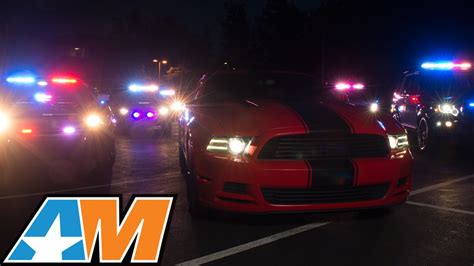 ford mustang police chase americanmuscle  mustang
