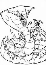Aladdin Jafar Serpent Snake Coloriages Fights Form Albumdecoloriages Villains Book Popular sketch template