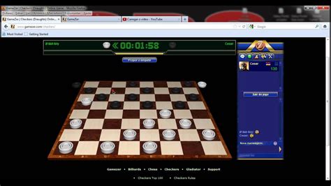 gamezer play checkers part  youtube