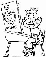 Coloring Pages Valentine Valentines Preschool Clip Beach Printing Help Library sketch template