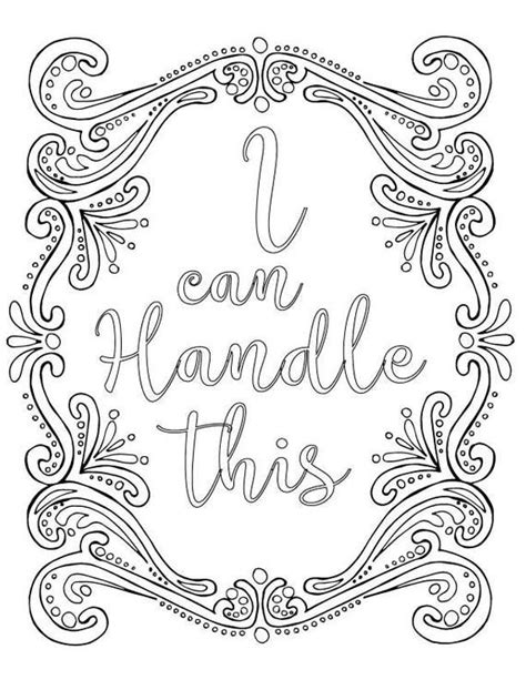printable anxiety coloring pages