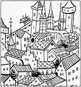 Pueblos Ciudades Laminas Konstanz Dacher sketch template